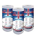 Tri-Activ Washable & Reusable Kitchen Towel Roll | 80 Pulls per Roll, 160 Sheets Pack of 2 | Highly Absorbent Kitchen Tissue Roll | Non Woven Fabric | Better alternative to Paper Tissue Roll | Blue