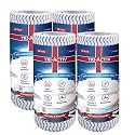 Tri-Activ Washable & Reusable Kitchen Towel Roll | 80 Pulls per Roll, 320 Sheets Pack of 4 | Highly Absorbent Kitchen Tissue Roll | Non Woven Fabric | Better alternative to Paper Tissue Roll | Blue