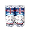 Tri-Activ Washable &amp; Reusable Kitchen Towel Roll | 80 Pulls per Roll, 160 Sheets Pack of 2 | Highly Absorbent Kitchen Tissue Roll | Non Woven Fabric | Better alternative to Paper Tissue Roll | Blue