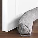 Triangle Under Door Draft Stopper Noise Blocker 34 Inches for Door Bottom Air Seal Insulation and Soundproof, Heavy Duty Weather Guard Snake Stripping, Gray