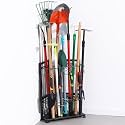Triangle Yard Tool Organizer,Corner Rack for Garage Storage Organization,Free Standing Garden Tool Holder.Solid Metal.