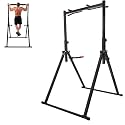 Triangular Pull Up Station with Thickened Pipe, Adjustable Height, Supports 800kg for Home Gym Strength Training
