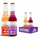 Tribe Kombucha Naturally Sparkling Probiotic Super Drink| Rose,Tulsi,Blue Pea Flower &amp; Lavender | Gut Friendly | Gluten free | Immunity Booster | Antioxidant and Hydration | Pack of 18 |330 ML
