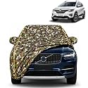 Triber 100% Waterproof Car Cover | Dustproof Sun Protection Cover | Soft Cotton Lining | Triple Stitched | Mirror Pocket | Antenna Pocket | All Weather Body Cover (Army)
