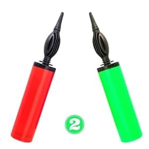 tribhu air pump for balloon manual hand pump balloon blower inflator pump for latex foil helium air balloon portable useful decoration tools multi colourpack of 2