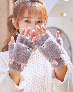 tricky shopper self design winter women gloves
