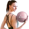 Trideer 9-Inch Pilates Ball, Anti-Burst & Non-Slip Small Exercise Ball for Yoga, Core Training, Physical Therapy, Balance, Stability and Stretching Fitness Equipment with Inflation Straw