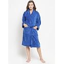 Trident Comfort Living Premium 100% Cotton Unisex Bathrobe 380 GSM | Dressing Gown | Super Soft | Absorbent-Perfect for Gym | Shower| Spa | Hotel Robe | Vacation, size- Medium Color - Turkish Sea