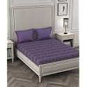 Trident Bedsheet Set - Aroma Collection, 100% Cotton, Double Bed, 1 King Size Bedsheet 274cm x 274cm with 2 Pillow Covers 46cm x 69cm, 144 Thread Count, Strawberry Fragrance