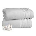 TRIDENT Nectarsoft Face Towels, 100% Cotton Towels, Zero Twist Yarn, 12 Face Towel Set, Luxurious Soft, Extra Absorbent, 625 GSM, Grey