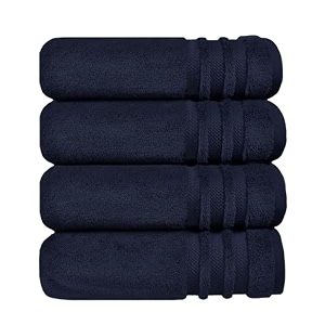 trident nectarsoft face towels 100 cotton towels zero twist yarn 12 face towel set luxurious soft extra absorbent 625 gsm navy