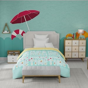 trident single size comforter blanket 144 thread count 100 cotton shell with 150 gsm polyfill single bed comforter blanket junior39s comforter collection-pool party