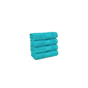 trident soft comfort air rich 100 cotton towel for face 500 gsm highly absorbent towels for menwomen 4pc face towel set 305 cm x 305 cm teal