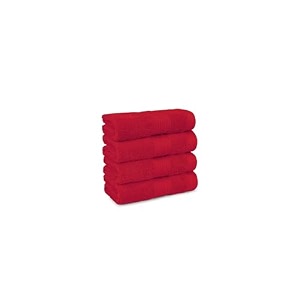 trident soft comfort air rich 100 cotton towel for face 500 gsm highly absorbent towels for menwomen 4pc face towel set 305 cm x 305 cm crimson