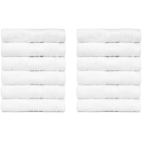 trident soft comfort air rich 100 cotton towel for face 500 gsm highly absorbent towels for menwomen 6pc face towel set 305 cm x 305 cm white pack of 2