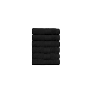 trident soft comfort air rich 100 cotton towel for face 500 gsm highly absorbent towels for menwomen 6pc face towel set 305 cm x 305 cm black