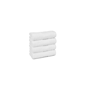 trident soft comfort air rich 100 cotton towel for face 500 gsm highly absorbent towels for menwomen 4pc face towel set 305 cm x 305 cm white