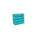 Trident Soft Comfort Air Rich 100% Cotton Towel for Face, 500 GSM Highly Absorbent Towels for Men/Women, 4Pc Face Towel Set (30.5 cm X 30.5 cm), Teal