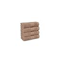TRIDENT Soft Comfort Air Rich 100% Cotton Towel for Face, 500 GSM Highly Absorbent Towels for Men/Women, 4Pc Face Towel Set (30.5 cm X 30.5 cm), Acorn