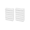 Trident Soft Comfort Air Rich 100% Cotton Towel for Face, 500 GSM Highly Absorbent Towels for Men/Women, 12Pc Face Towel Set (30.5 cm X 30.5 cm), White