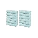 Trident Soft Comfort Air Rich 100% Cotton Towel for Face, 500 GSM Highly Absorbent Towels for Men/Women, 12Pc Face Towel Set (30.5 cm X 30.5 cm), Nile Blue