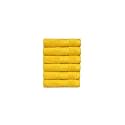 Trident Soft Comfort Air Rich 100% Cotton Towel for Face, 500 GSM Highly Absorbent Towels for Men/Women, 6Pc Face Towel Set (30.5 cm X 30.5 cm), Mustard Yellow