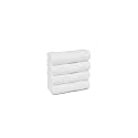 TRIDENT Soft Comfort Air Rich 100% Cotton Towel for Face, 500 GSM Highly Absorbent Towels for Men/Women, 4Pc Face Towel Set (30.5 cm X 30.5 cm), White