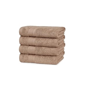 trident soft comfort air rich towel 100 cotton hand towel for daily use 500 gsm highly absorbent towels for menwomen 4pc hand towel set 41 cm x 66 cm acorn