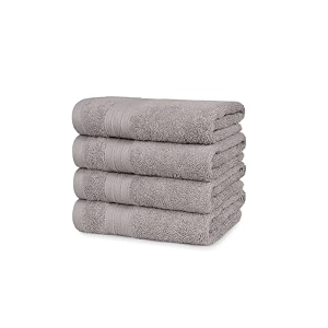 trident soft comfort air rich towel 100 cotton hand towel for daily use 500 gsm highly absorbent towels for menwomen 4pc hand towel set 41 cm x 66 cm charcoal