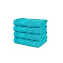 Trident Soft Comfort Air Rich Towel 100% Cotton Hand Towel for Daily use, 500 GSM Highly Absorbent Towels for Men/Women, 4Pc Hand Towel Set (41 cm X 66 cm), Teal