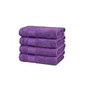 Trident Soft Comfort Air Rich Towel 100% Cotton Hand Towel for Daily use, 500 GSM Highly Absorbent Towels for Men/Women, 4Pc Hand Towel Set (41 cm X 66 cm), Plum