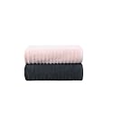 TRIDENT Play Gym Towel, 100% Organic Cotton, Pack of 2, 700 GSM, Highly Absorbent Quick Drying, Compact, Lightweight - Perfect for Gym, Sports, Pink &amp; Grey
