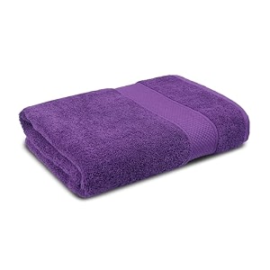 trident 100 cotton towels for bath  towels for bath large size  trident bath towel - soft amp absorbent  450 gsm  1 piece bath towel for menwomen  urban comfort  70 cms x 140 cms - purple
