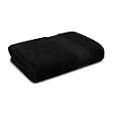 Trident 100% Cotton Towels for Bath | Towels for Bath Large Size | Trident Bath Towel - Soft &amp; Absorbent | 450 GSM | 1 Piece Bath Towel for Men/Women | Urban Comfort | 70 cms x 140 cms - Black