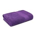 Trident 100% Cotton Towels for Bath | Towels for Bath Large Size | Trident Bath Towel - Soft &amp; Absorbent | 450 GSM | 1 Piece Bath Towel for Men/Women | Urban Comfort | 70 cms x 140 cms - Purple