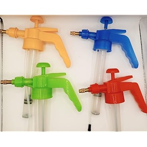 trigger sprayer pump head with brass nozzle multicolour