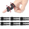 Trigger Thumb Splints, Breathable Finger Splint, Black 6pcs