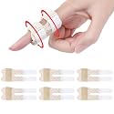 Trigger Thumb Splints, Breathable Finger Splint, Beige 6pcs