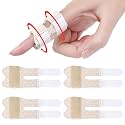 Trigger Thumb Splints, Breathable Finger Splint, Beige 4pcs