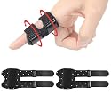 Trigger Thumb Splints, Breathable Finger Splint, Black 2pcs