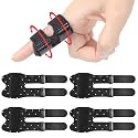 Trigger Thumb Splints, Breathable Finger Splint, Black 4pcs