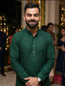 TRIGUNA Embellished Viscose Rayon Straight Kurta for