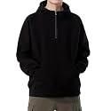 Trillion Half Zipper Hooded Sweatshirt for Men