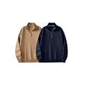 Trillion Half Zipper Solid Sweatshirt for Men