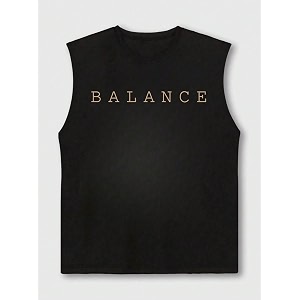 Trillion Printed Sleeveless Tshirt for Men