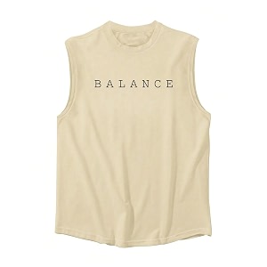 Trillion Printed Sleeveless Tshirt for Men