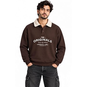 Trillion Regular Fit Printed Sweatshirt for Men