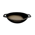 Trilonium ButterMold Pre-Seasoned Cast Iron Deep Kadhai | Wok 12 inches