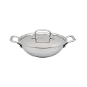Trilonium Triply Stainless Steel Kadhai with Lid (1.75 litres | 20cms)