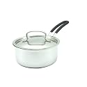 Trilonium Triply Stainless Steel Sauce Pan with lid (2 litres | 18cms)